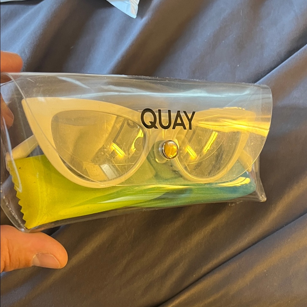 Quay Australia White Sunglasses